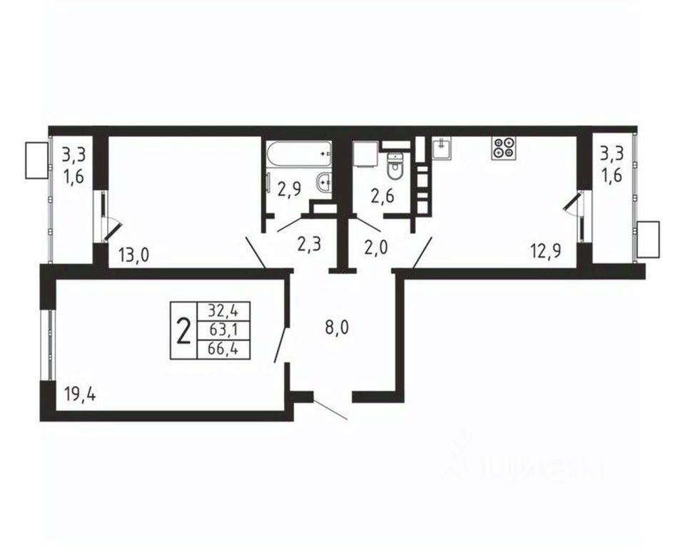 1-BD Apartment Sale, 66.4 sq. m. at Pirogovskaya Rivera, Tsentralnaya Street, Pirogovo Village, Mytishi Urban District, Moscow Region, Russia #2 1-BD Apartment Sale, 66.4 sq. m. at Pirogovskaya Rivera, Tsentralnaya Street, Pirogovo Village, Mytishi Urban District, Moscow Region, Russia #2