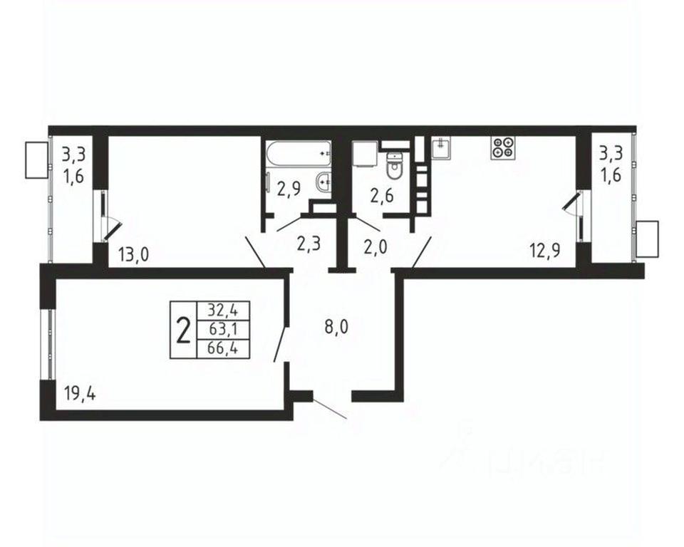 1-BD Apartment Sale, 66.4 sq. m. at Pirogovskaya Rivera, Tsentralnaya Street, Pirogovo Village, Mytishi Urban District, Moscow Region, Russia #2 1-BD Apartment Sale, 66.4 sq. m. at Pirogovskaya Rivera, Tsentralnaya Street, Pirogovo Village, Mytishi Urban District, Moscow Region, Russia #2