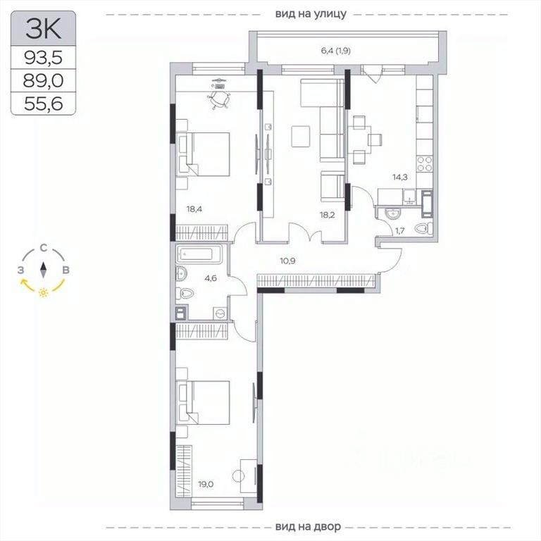 2-BD Apartment Sale, 89.1 sq. m. at Pirogovskaya Rivera, Tsentralnaya Street, Pirogovo Village, Mytishi Urban District, Moscow Region, Russia #2 2-BD Apartment Sale, 89.1 sq. m. at Pirogovskaya Rivera, Tsentralnaya Street, Pirogovo Village, Mytishi Urban District, Moscow Region, Russia #2