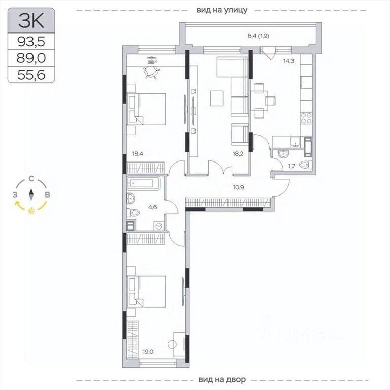 2-BD Apartment Sale, 89.6平方米 at Pirogovskaya Rivera, Tsentralnaya Street, Pirogovo Village, Mytishi Urban District, Moscow Region, Russia #2 2-BD Apartment Sale, 89.6平方米 at Pirogovskaya Rivera, Tsentralnaya Street, Pirogovo Village, Mytishi Urban District, Moscow Region, Russia #2