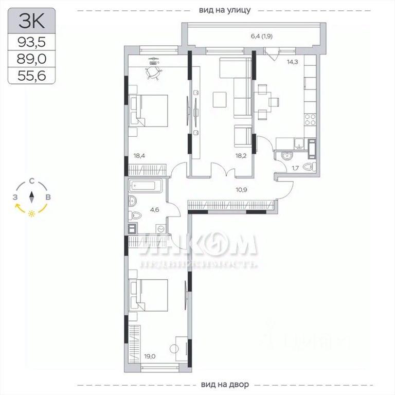 2-BD Apartment Sale, 89平方米 at Pirogovskaya Rivera, Tsentralnaya Street, Pirogovo Village, Mytishi Urban District, Moscow Region, Russia #1 2-BD Apartment Sale, 89平方米 at Pirogovskaya Rivera, Tsentralnaya Street, Pirogovo Village, Mytishi Urban District, Moscow Region, Russia #1