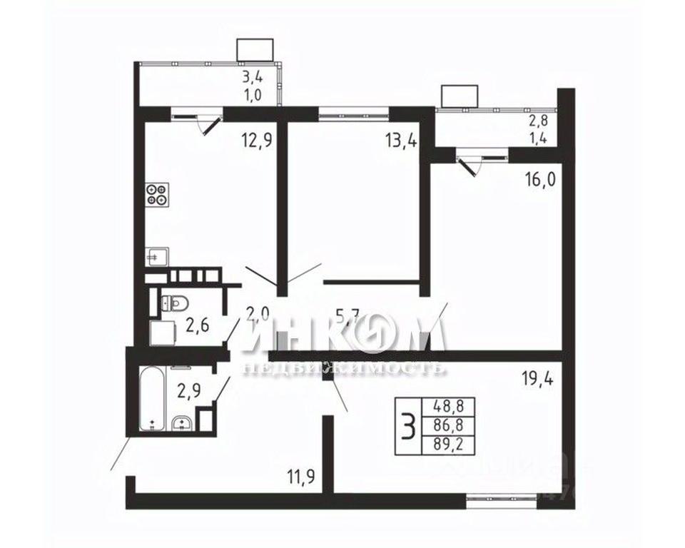 2-BD Apartment Sale, 89.2 sq. m. at Pirogovskaya Rivera, Tsentralnaya Street, Pirogovo Village, Mytishi Urban District, Moscow Region, Russia #1 2-BD Apartment Sale, 89.2 sq. m. at Pirogovskaya Rivera, Tsentralnaya Street, Pirogovo Village, Mytishi Urban District, Moscow Region, Russia #1