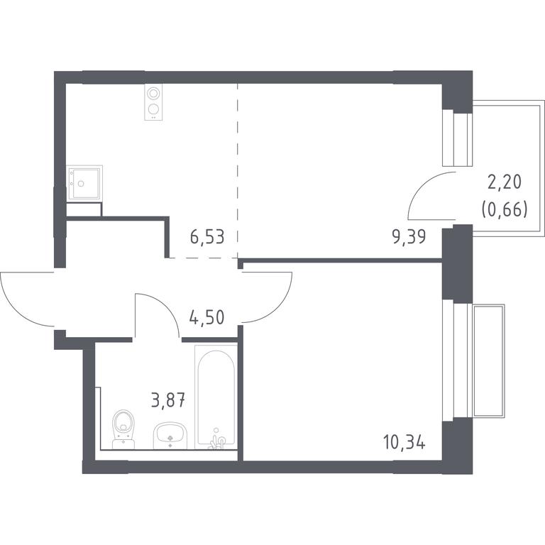 Apartment Sale, 35.29 sq. m. at Novoe Vnukovo, kvartal № 38, Kokoshkino Settlement, Moscow, Russia #1 Apartment Sale, 35.29 sq. m. at Novoe Vnukovo, kvartal № 38, Kokoshkino Settlement, Moscow, Russia #1