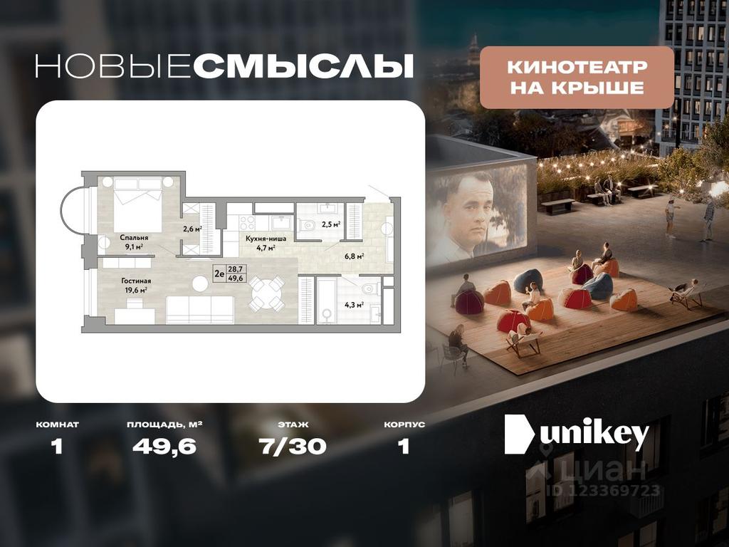 Apartment Sale, 49.6平方米 at Novye Smysly, ulitsa Aleksandry Monakhovoy, Settlement of Kommunarka, Novomoskovskiy Administrative Okrug, Moscow, Russia #1 Apartment Sale, 49.6平方米 at Novye Smysly, ulitsa Aleksandry Monakhovoy, Settlement of Kommunarka, Novomoskovskiy Administrative Okrug, Moscow, Russia #1
