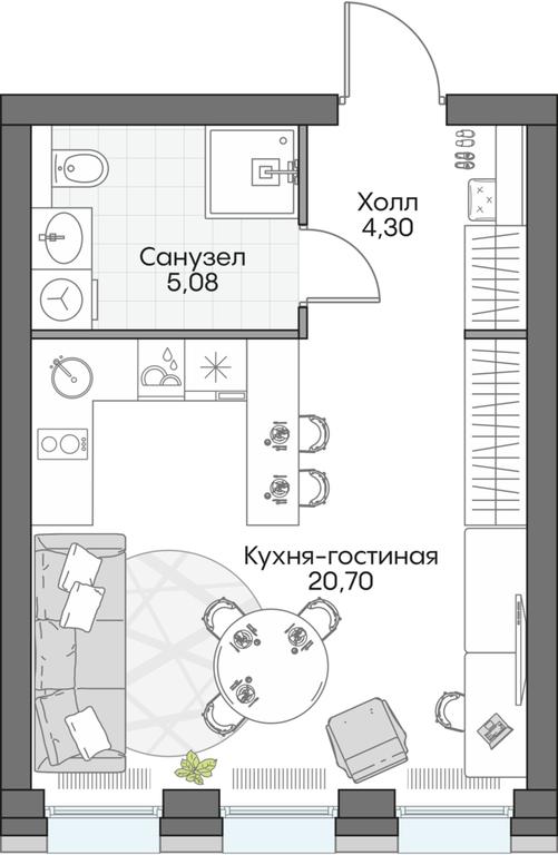 Apartment Sale, 30.28 sq. m. at Dom na naberezhnoy INSIDER (Insayder), Avtozavodskaya Street, Moscow, Russia #1 Apartment Sale, 30.28 sq. m. at Dom na naberezhnoy INSIDER (Insayder), Avtozavodskaya Street, Moscow, Russia #1
