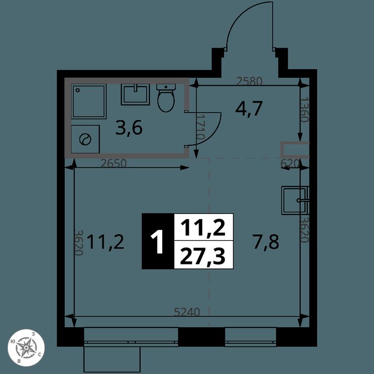Apartment Sale, 27.3 sq. m. at 1-y Salarevskiy, Kiyevskoye Highway, Moskovskiy Settlement, Moscow, Russia #2 Apartment Sale, 27.3 sq. m. at 1-y Salarevskiy, Kiyevskoye Highway, Moskovskiy Settlement, Moscow, Russia #2