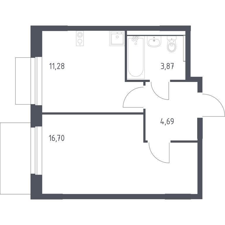 Продажа квартиры, 36,54 м² в ЖК «Новое Внуково», квартал № 38, поселение Кокошкино, Москва, Россия #1 Продажа квартиры, 36,54 м² в ЖК «Новое Внуково», квартал № 38, поселение Кокошкино, Москва, Россия #1