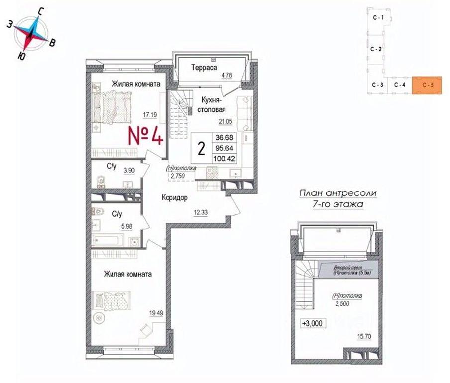 1-BD Apartment Sale, 100.42 sq. m. at Art, Volodarskogo Street, 10, Naro-Fominsk, Moscow Region, Russia #1 1-BD Apartment Sale, 100.42 sq. m. at Art, Volodarskogo Street, 10, Naro-Fominsk, Moscow Region, Russia #1