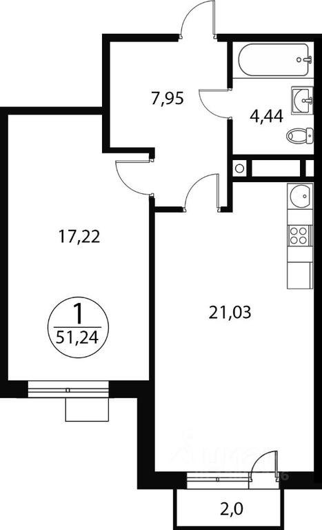 Apartment Sale, 51.24 sq. m. at Katuar, ulitsa Patseyko, derevnya Sukharevo, Mytishi Urban District, Moscow Region, Russia #1 Apartment Sale, 51.24 sq. m. at Katuar, ulitsa Patseyko, derevnya Sukharevo, Mytishi Urban District, Moscow Region, Russia #1