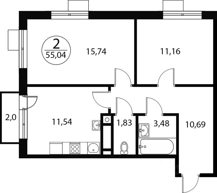 1-BD Apartment Sale, 55.04 sq. m. at Katuar, ulitsa Patseyko, derevnya Sukharevo, Mytishi Urban District, Moscow Region, Russia #1 1-BD Apartment Sale, 55.04 sq. m. at Katuar, ulitsa Patseyko, derevnya Sukharevo, Mytishi Urban District, Moscow Region, Russia #1