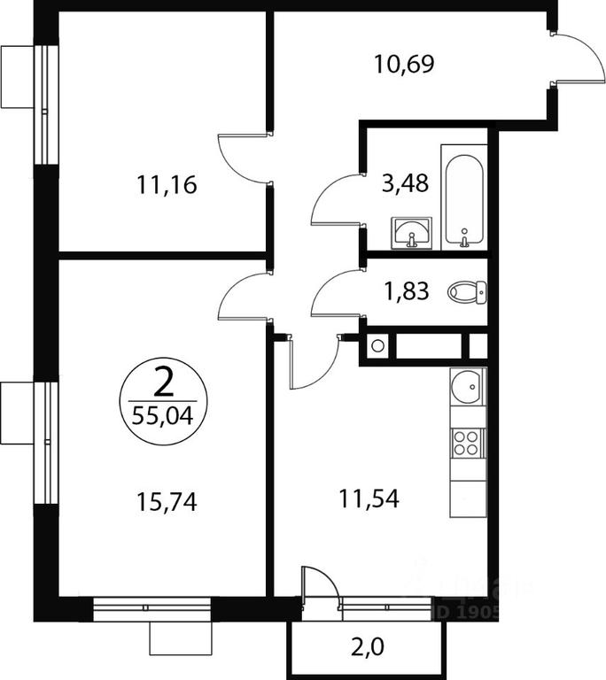 1-BD Apartment Sale, 55.04 sq. m. at Katuar, ulitsa Patseyko, derevnya Sukharevo, Mytishi Urban District, Moscow Region, Russia #1 1-BD Apartment Sale, 55.04 sq. m. at Katuar, ulitsa Patseyko, derevnya Sukharevo, Mytishi Urban District, Moscow Region, Russia #1