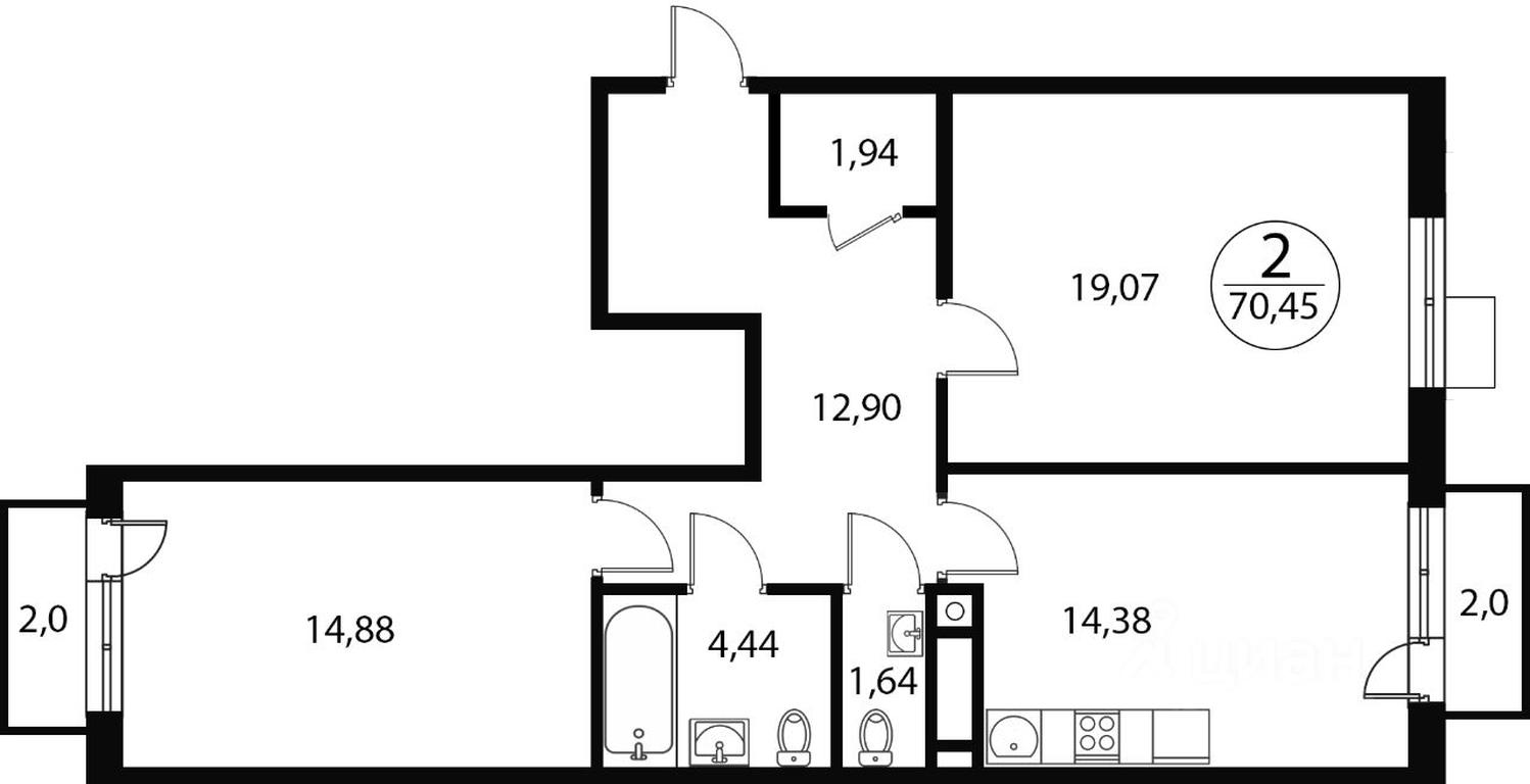 1-BD Apartment Sale, 70.45 sq. m. at Katuar, ulitsa Patseyko, derevnya Sukharevo, Mytishi Urban District, Moscow Region, Russia #1 1-BD Apartment Sale, 70.45 sq. m. at Katuar, ulitsa Patseyko, derevnya Sukharevo, Mytishi Urban District, Moscow Region, Russia #1
