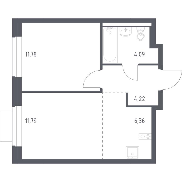 Apartment Sale, 38.24平方米 at Novoe Vidnoe, Kalinovka Village, Leninskiy City District, Moscow Region, Russia #1 Apartment Sale, 38.24平方米 at Novoe Vidnoe, Kalinovka Village, Leninskiy City District, Moscow Region, Russia #1