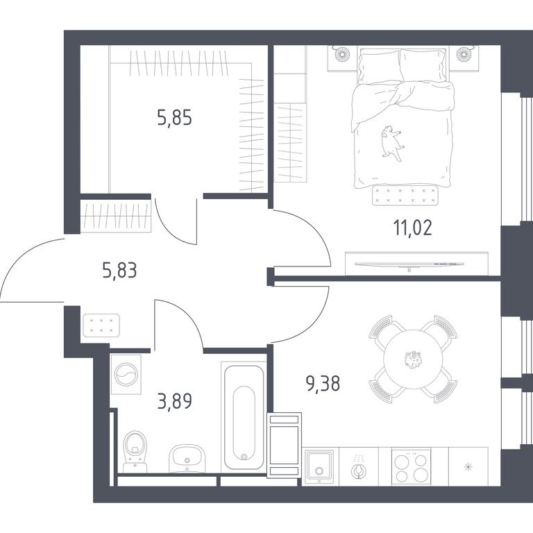 Apartment Sale, 35.97 sq. m. at Bolshoe Putilkovo, Prostornaya ulitsa, 1, Putilkovo Village, Krasnogorsk City District, Moscow Region, Russia #1 Apartment Sale, 35.97 sq. m. at Bolshoe Putilkovo, Prostornaya ulitsa, 1, Putilkovo Village, Krasnogorsk City District, Moscow Region, Russia #1