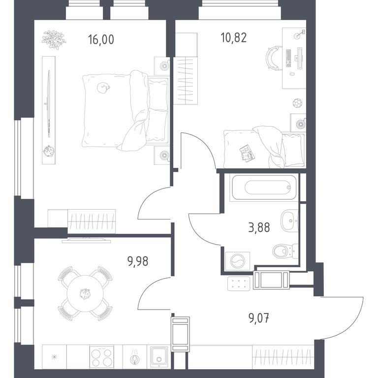 1-BD Apartment Sale, 49.75 sq. m. at Bolshoe Putilkovo, Prostornaya ulitsa, 1, Putilkovo Village, Krasnogorsk City District, Moscow Region, Russia #1 1-BD Apartment Sale, 49.75 sq. m. at Bolshoe Putilkovo, Prostornaya ulitsa, 1, Putilkovo Village, Krasnogorsk City District, Moscow Region, Russia #1
