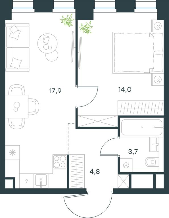 Apartment Sale, 40.4 sq. m. at Level Seligerskaya, Ilmenskiy Drive, 12, Moscow, Russia #1 Apartment Sale, 40.4 sq. m. at Level Seligerskaya, Ilmenskiy Drive, 12, Moscow, Russia #1