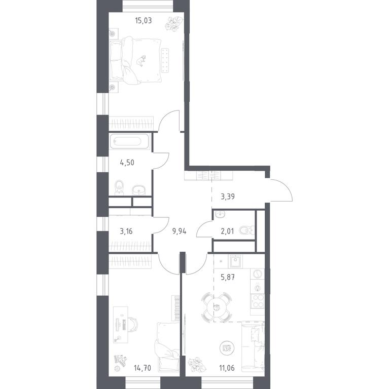 1-BD Apartment Sale, 69.66 sq. m. at Novograd Pavlino, Kosinskoye shosse, 2, Novoye Pavlino Microdistrict, Balashikha, Moscow Region, Russia #1 1-BD Apartment Sale, 69.66 sq. m. at Novograd Pavlino, Kosinskoye shosse, 2, Novoye Pavlino Microdistrict, Balashikha, Moscow Region, Russia #1