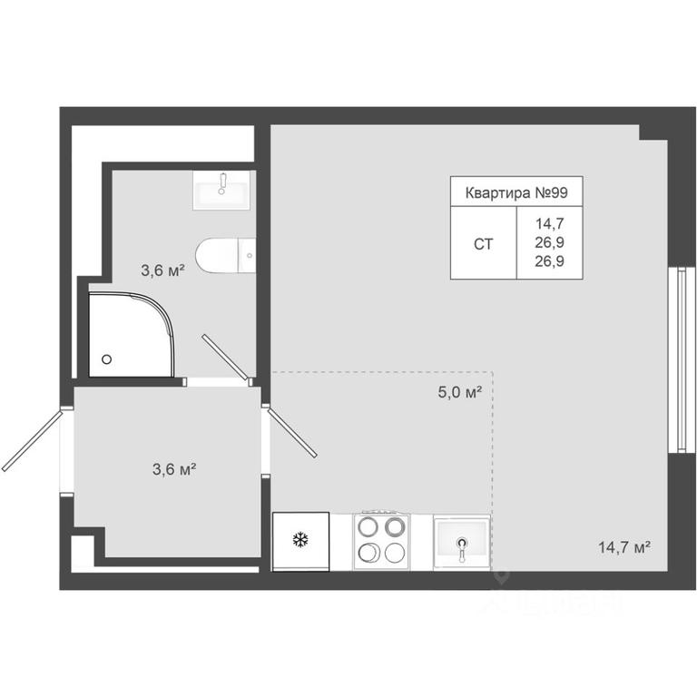 Apartment Sale, 26.9 sq. m. at Iakovlevo, ZhK Yakovlevo, kvartal № 145, Troitsk District, Moscow, Russia #1 Apartment Sale, 26.9 sq. m. at Iakovlevo, ZhK Yakovlevo, kvartal № 145, Troitsk District, Moscow, Russia #1