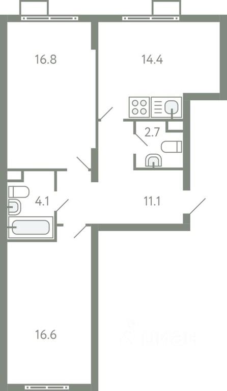 1-BD Apartment Sale, 64.1 sq. m. at Novo-Molokovo, Novo-Molokovskiy bulvar, selo Molokovo, Leninskiy City District, Moscow Region, Russia #1 1-BD Apartment Sale, 64.1 sq. m. at Novo-Molokovo, Novo-Molokovskiy bulvar, selo Molokovo, Leninskiy City District, Moscow Region, Russia #1