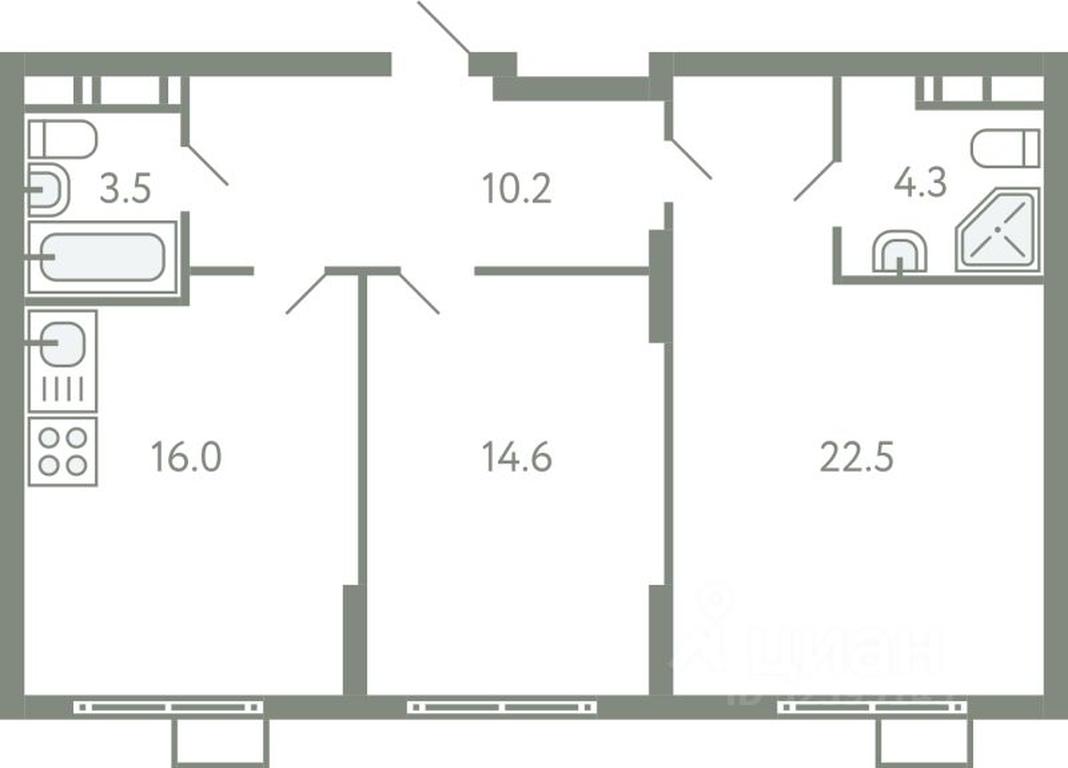 1-BD Apartment Sale, 70.2平方米 at Novo-Molokovo, Novo-Molokovskiy bulvar, selo Molokovo, Leninskiy City District, Moscow Region, Russia #1 1-BD Apartment Sale, 70.2平方米 at Novo-Molokovo, Novo-Molokovskiy bulvar, selo Molokovo, Leninskiy City District, Moscow Region, Russia #1