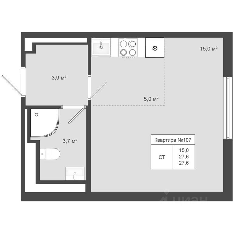 Apartment Sale, 27.6平方米 at Iakovlevo, ZhK Yakovlevo, kvartal № 145, Troitsk District, Moscow, Russia #1 Apartment Sale, 27.6平方米 at Iakovlevo, ZhK Yakovlevo, kvartal № 145, Troitsk District, Moscow, Russia #1