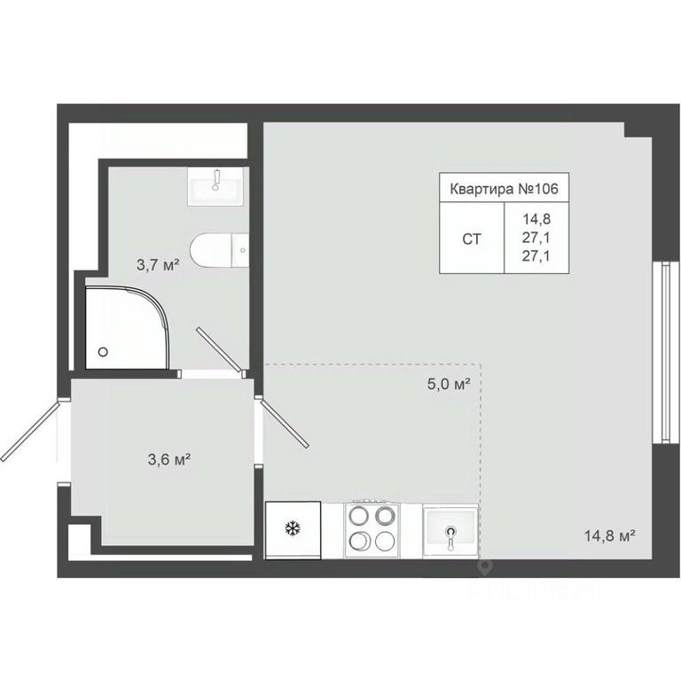 Apartment Sale, 27.1 sq. m. at Iakovlevo, ZhK Yakovlevo, kvartal № 145, Troitsk District, Moscow, Russia #1 Apartment Sale, 27.1 sq. m. at Iakovlevo, ZhK Yakovlevo, kvartal № 145, Troitsk District, Moscow, Russia #1