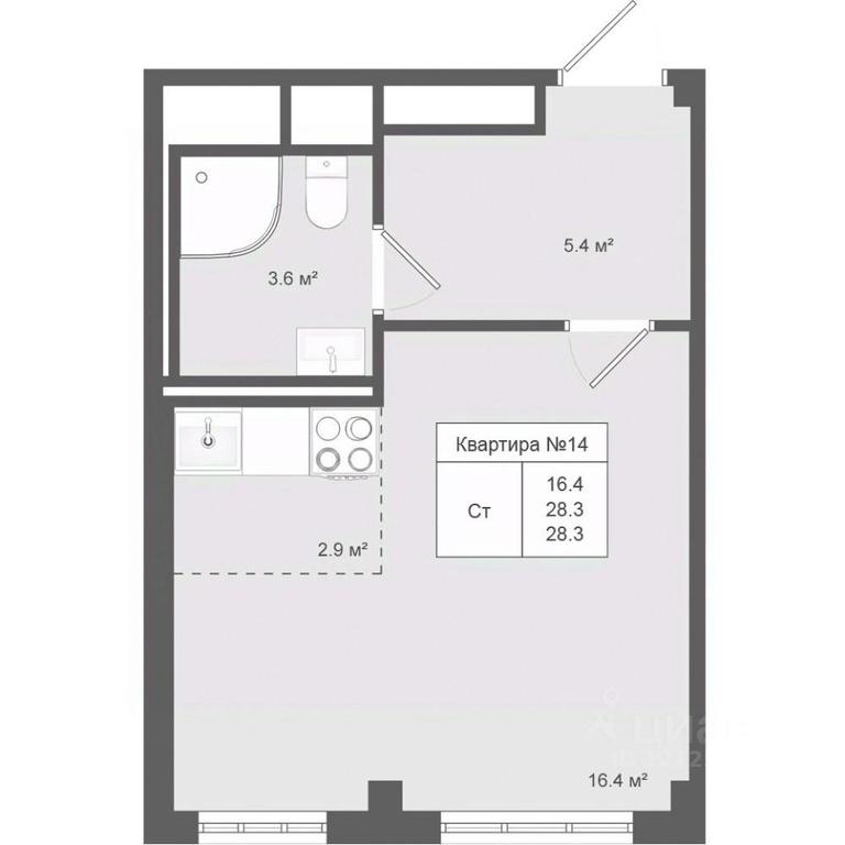 Apartment Sale, 28.3 sq. m. at Iakovlevo, ZhK Yakovlevo, kvartal № 145, Troitsk District, Moscow, Russia #1 Apartment Sale, 28.3 sq. m. at Iakovlevo, ZhK Yakovlevo, kvartal № 145, Troitsk District, Moscow, Russia #1