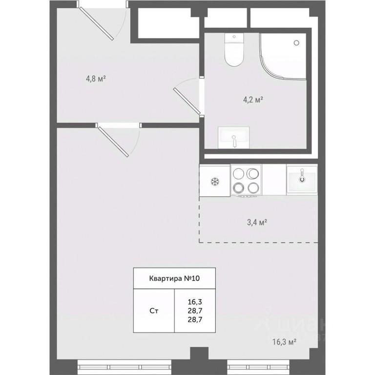 Apartment Sale, 28.7 sq. m. at Iakovlevo, ZhK Yakovlevo, kvartal № 145, Troitsk District, Moscow, Russia #1 Apartment Sale, 28.7 sq. m. at Iakovlevo, ZhK Yakovlevo, kvartal № 145, Troitsk District, Moscow, Russia #1