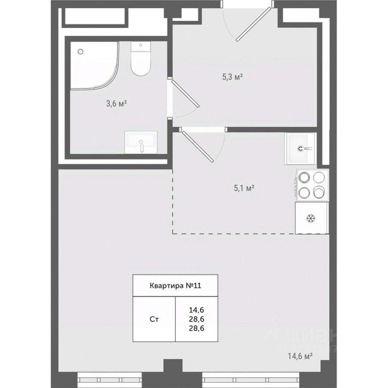 Apartment Sale, 28.6 sq. m. at Iakovlevo, ZhK Yakovlevo, kvartal № 145, Troitsk District, Moscow, Russia #1 Apartment Sale, 28.6 sq. m. at Iakovlevo, ZhK Yakovlevo, kvartal № 145, Troitsk District, Moscow, Russia #1