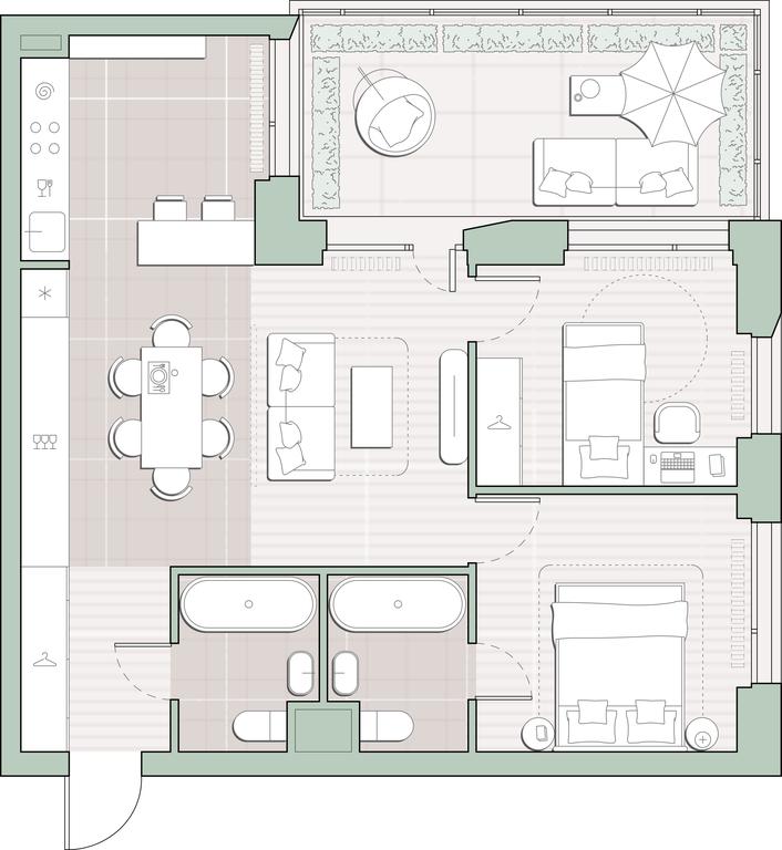 2-BD Apartment Sale, 65.8平方米 at Sreda na Lobachevskogo, Ochakovskoye Highway, Moscow, Russia #1 2-BD Apartment Sale, 65.8平方米 at Sreda na Lobachevskogo, Ochakovskoye Highway, Moscow, Russia #1