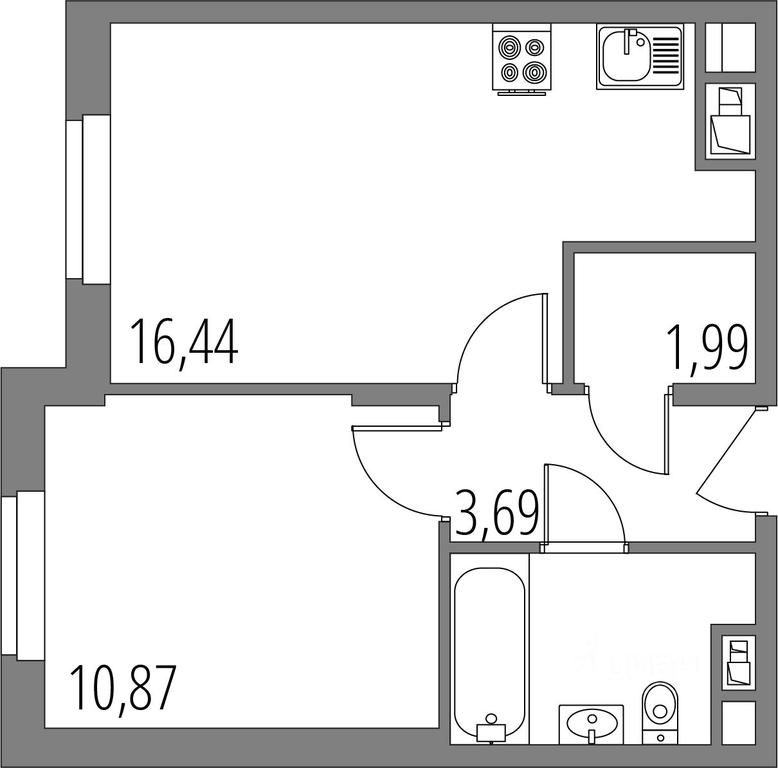 Apartment Sale, 37.43平方米 at Vnukovo Park, Agrokhimicheskaya ulitsa, derevnya Marushkino, Marushkinskoye Settlement, Moscow, Russia #1 Apartment Sale, 37.43平方米 at Vnukovo Park, Agrokhimicheskaya ulitsa, derevnya Marushkino, Marushkinskoye Settlement, Moscow, Russia #1