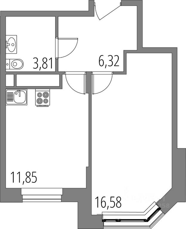 Apartment Sale, 38.56平方米 at Vnukovo Park, Agrokhimicheskaya ulitsa, derevnya Marushkino, Marushkinskoye Settlement, Moscow, Russia #1 Apartment Sale, 38.56平方米 at Vnukovo Park, Agrokhimicheskaya ulitsa, derevnya Marushkino, Marushkinskoye Settlement, Moscow, Russia #1