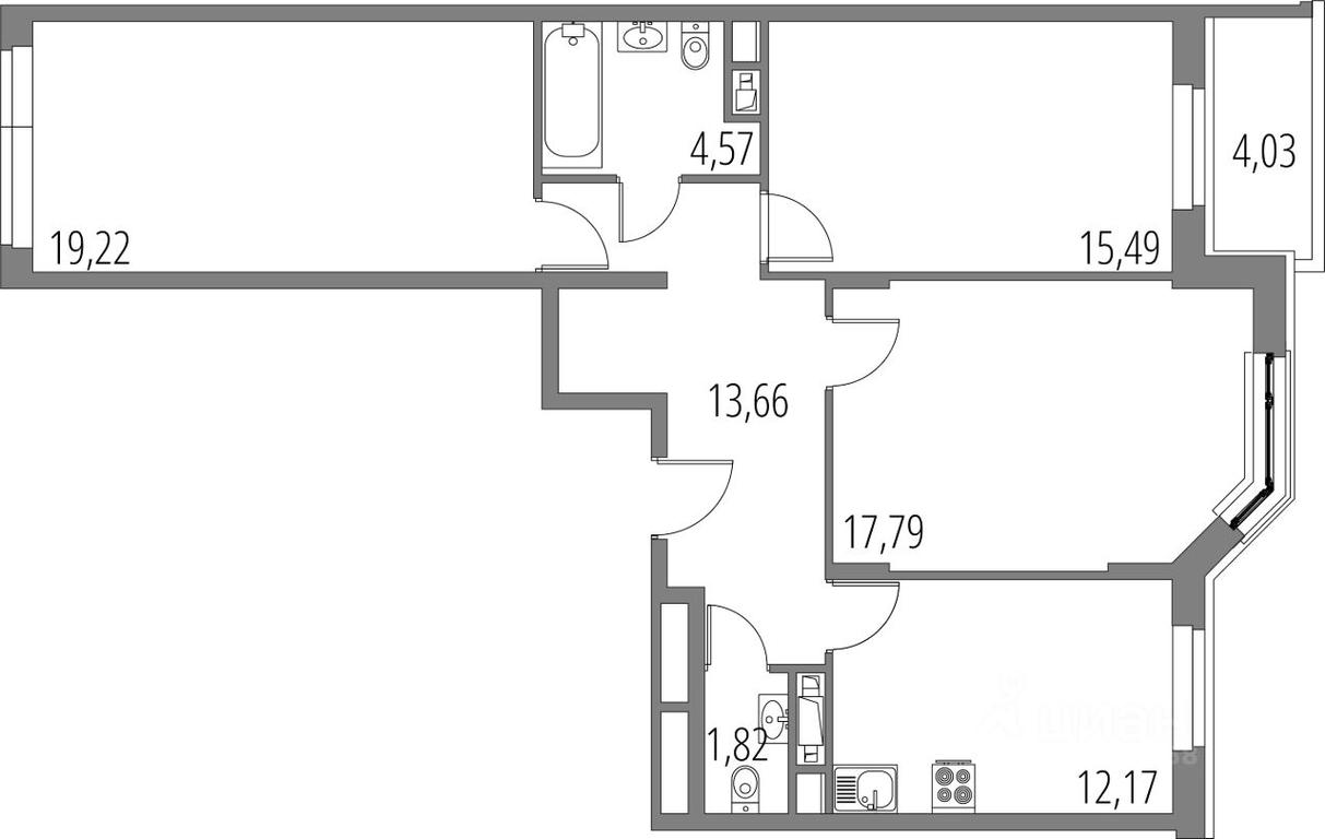 2-BD Apartment Sale, 86.74 sq. m. at Vnukovo Park, Agrokhimicheskaya ulitsa, derevnya Marushkino, Marushkinskoye Settlement, Moscow, Russia #1 2-BD Apartment Sale, 86.74 sq. m. at Vnukovo Park, Agrokhimicheskaya ulitsa, derevnya Marushkino, Marushkinskoye Settlement, Moscow, Russia #1