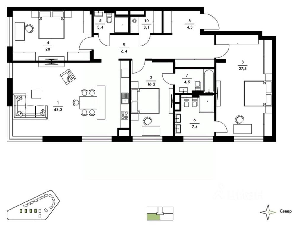 3-BD Apartment Sale, 148.8平方米 at Vnukovo Country Club (Vnukovo Kantri Klab), Lugovaya ulitsa, derevnya Rogozinino, Pervomayskoye Settlement, Moscow, Russia #1 3-BD Apartment Sale, 148.8平方米 at Vnukovo Country Club (Vnukovo Kantri Klab), Lugovaya ulitsa, derevnya Rogozinino, Pervomayskoye Settlement, Moscow, Russia #1