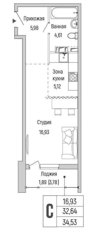 Apartment Sale, 34.53平方米 at Бузланово, Krasnogorsk Urban District, Moscow Region, Russia #1 Apartment Sale, 34.53平方米 at Бузланово, Krasnogorsk Urban District, Moscow Region, Russia #1
