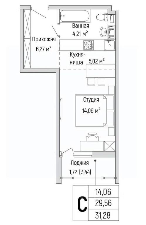 Продажа квартиры, 31,28 м² в КП «Бузланово», городской округ Красногорск, Московская область, Россия #1 Продажа квартиры, 31,28 м² в КП «Бузланово», городской округ Красногорск, Московская область, Россия #1
