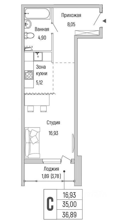 Apartment Sale, 36.89平方米 at Бузланово, Krasnogorsk Urban District, Moscow Region, Russia #1 Apartment Sale, 36.89平方米 at Бузланово, Krasnogorsk Urban District, Moscow Region, Russia #1