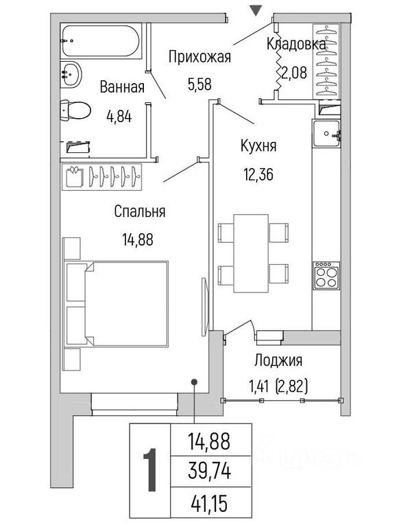 Apartment Sale, 41.15平方米 at Бузланово, Krasnogorsk Urban District, Moscow Region, Russia #1 Apartment Sale, 41.15平方米 at Бузланово, Krasnogorsk Urban District, Moscow Region, Russia #1