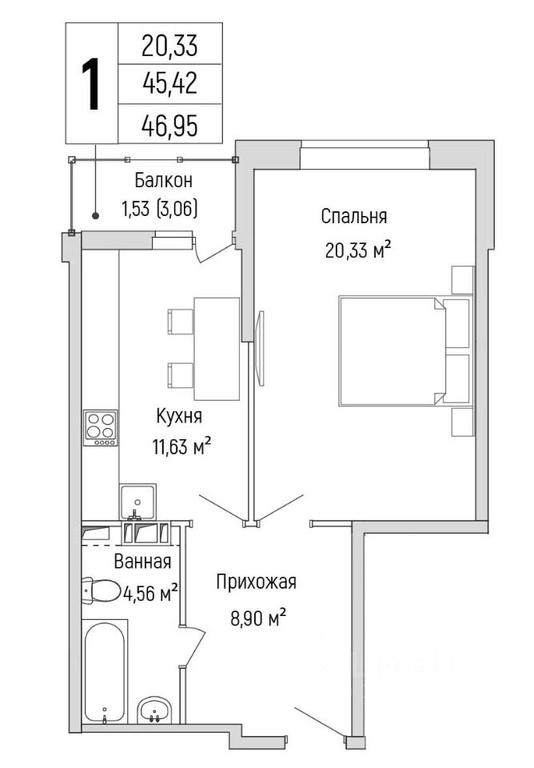 Apartment Sale, 46.95 sq. m. at Бузланово, Krasnogorsk Urban District, Moscow Region, Russia #1 Apartment Sale, 46.95 sq. m. at Бузланово, Krasnogorsk Urban District, Moscow Region, Russia #1