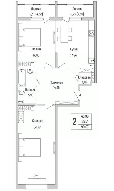1-BD Apartment Sale, 90.07 sq. m. at Бузланово, Krasnogorsk Urban District, Moscow Region, Russia #1 1-BD Apartment Sale, 90.07 sq. m. at Бузланово, Krasnogorsk Urban District, Moscow Region, Russia #1