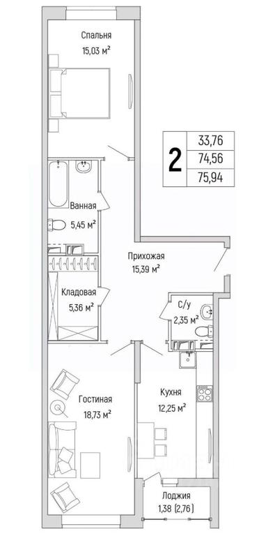 1-BD Apartment Sale, 75.94 sq. m. at Бузланово, Krasnogorsk Urban District, Moscow Region, Russia #1 1-BD Apartment Sale, 75.94 sq. m. at Бузланово, Krasnogorsk Urban District, Moscow Region, Russia #1