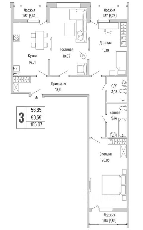 1-BD Apartment Sale, 105.07 sq. m. at Бузланово, Krasnogorsk Urban District, Moscow Region, Russia #1 1-BD Apartment Sale, 105.07 sq. m. at Бузланово, Krasnogorsk Urban District, Moscow Region, Russia #1