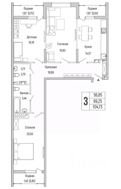 1-BD Apartment Sale, 104.73 sq. m. at Бузланово, Krasnogorsk Urban District, Moscow Region, Russia #1 1-BD Apartment Sale, 104.73 sq. m. at Бузланово, Krasnogorsk Urban District, Moscow Region, Russia #1