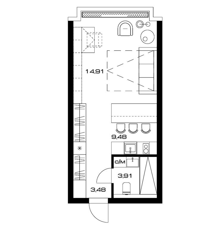 Apartment Sale, 32平方米 at Lunar, Leninsky Avenue, 38, Moscow, Russia #1 Apartment Sale, 32平方米 at Lunar, Leninsky Avenue, 38, Moscow, Russia #1