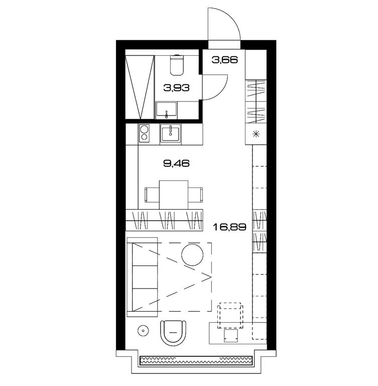 Apartment Sale, 33.9 sq. m. at Lunar, Leninsky Avenue, 38, Moscow, Russia #1 Apartment Sale, 33.9 sq. m. at Lunar, Leninsky Avenue, 38, Moscow, Russia #1