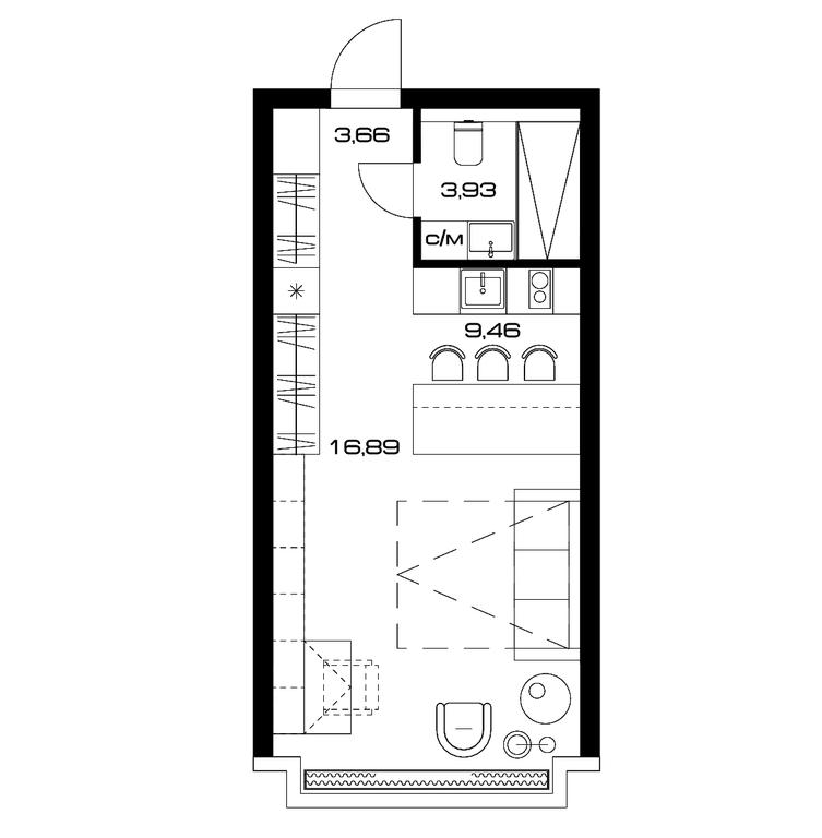 Apartment Sale, 33.9平方米 at Lunar, Leninsky Avenue, 38, Moscow, Russia #1 Apartment Sale, 33.9平方米 at Lunar, Leninsky Avenue, 38, Moscow, Russia #1