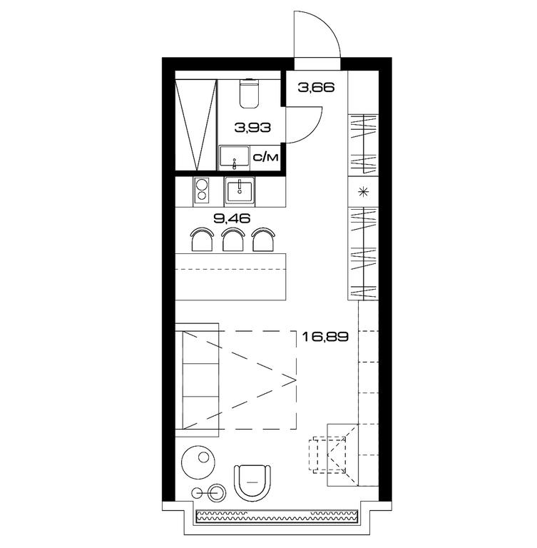 Apartment Sale, 33.9 sq. m. at Lunar, Leninsky Avenue, 38, Moscow, Russia #1 Apartment Sale, 33.9 sq. m. at Lunar, Leninsky Avenue, 38, Moscow, Russia #1