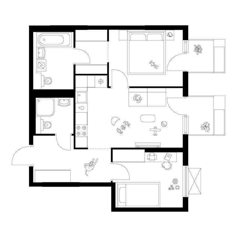2-BD Apartment Sale, 52.8 sq. m. at Zelionyi Park, 687-y proyezd, 15с2, Zelenograd, Moscow, Russia #1 2-BD Apartment Sale, 52.8 sq. m. at Zelionyi Park, 687-y proyezd, 15с2, Zelenograd, Moscow, Russia #1