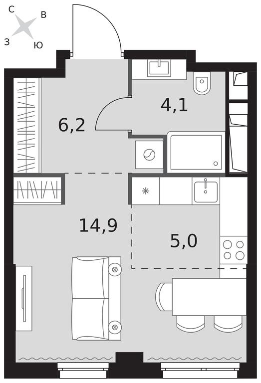 Apartment Sale, 30.2平方米 at Sydney City, Shenogina Street, 2, Moscow, Russia #1 Apartment Sale, 30.2平方米 at Sydney City, Shenogina Street, 2, Moscow, Russia #1