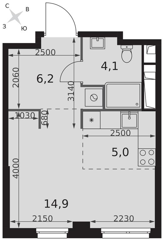 Apartment Sale, 30.2平方米 at Sydney City, Shenogina Street, 2, Moscow, Russia #2 Apartment Sale, 30.2平方米 at Sydney City, Shenogina Street, 2, Moscow, Russia #2
